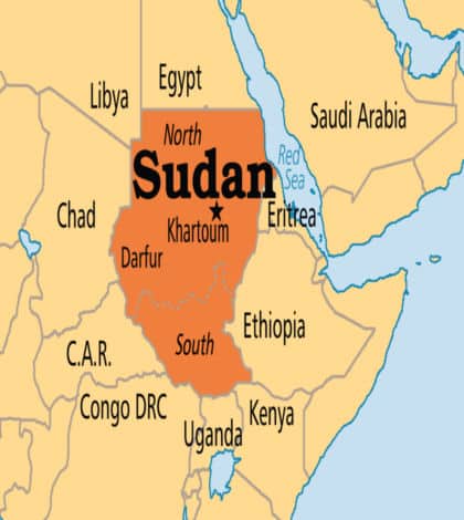 Where is Sudan located?