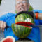 Man breaks watermelon cutting record