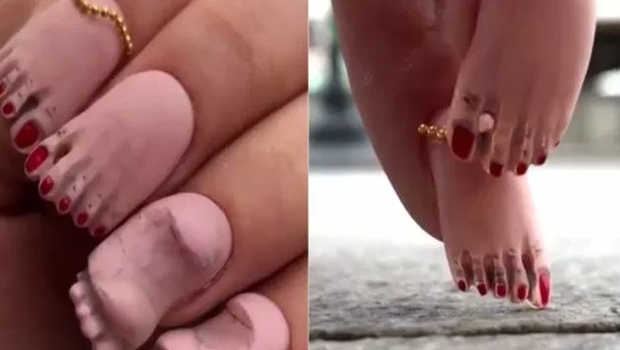 Pin by Iyanna Jones on Nails | Feet nails, Toe nail designs, Cute nails