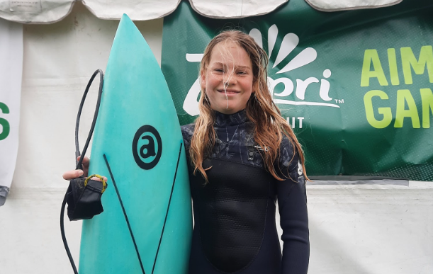 Young Surfers Compete Bravely in Tricky AIMS Games Conditions